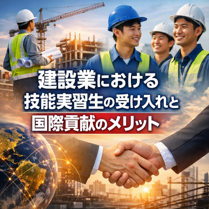 建設業における技能実習生の受け入れと国際貢献のメリット