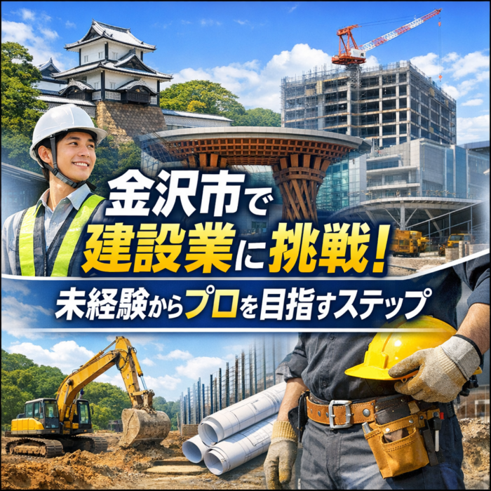 金沢市で建設業に挑戦！未経験からプロを目指すステップ
