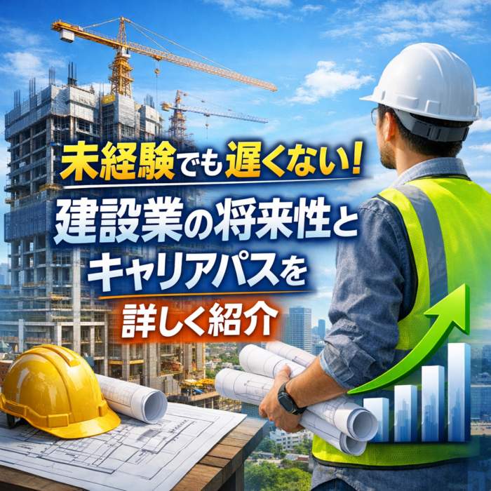 未経験でも遅くない！建設業の将来性とキャリアパスを詳しく紹介