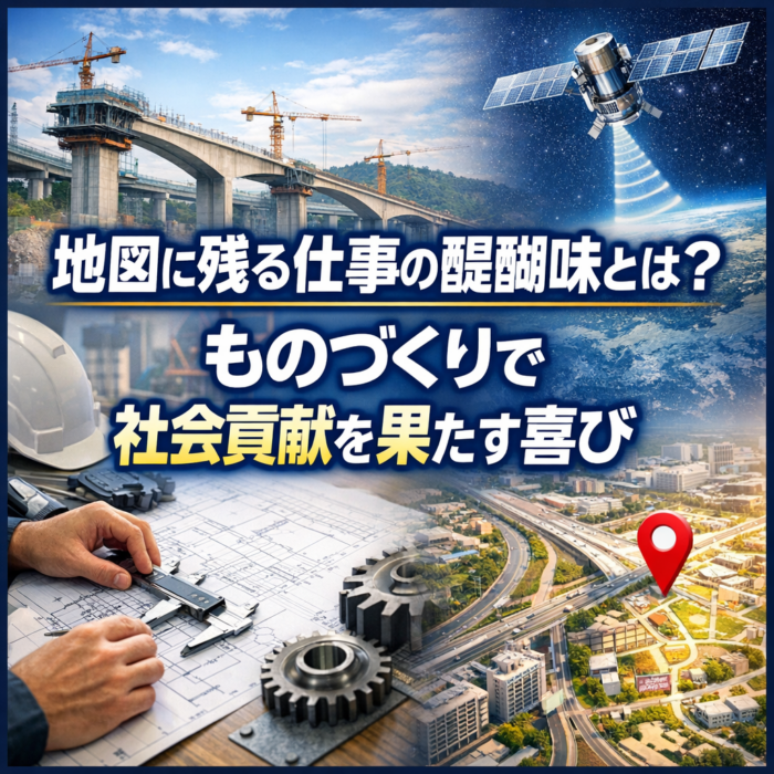 地図に残る仕事の醍醐味とは？ものづくりで社会貢献を果たす喜び